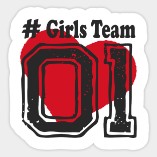 Girls Team Friendship best Friends Girls Sticker